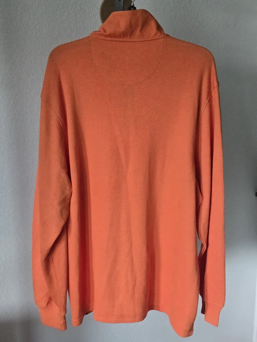 Club Room XL French Rib 1/4 Zip Pullover Sweater Roasted Pumpkin NWT Cotton Men